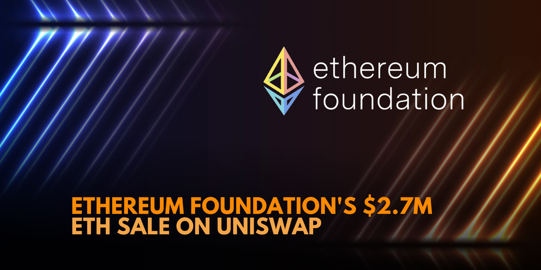 Ethereum Foundation Sells 1,700 $ETH for $2.7 Million