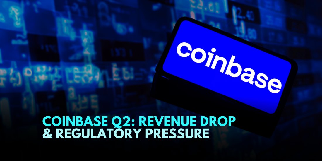 Coinbase's Q2 Revenue Slump Amid Regulatory Heat