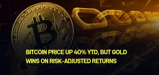 Bitcoin Price Up 40% YTD, but Gold Wins on Risk-Adjusted Returns