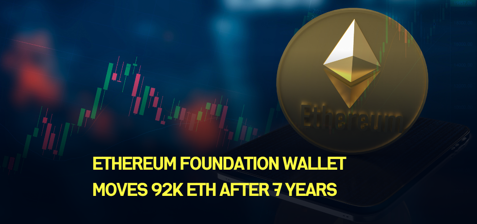 Ethereum Foundation wallet moves 92K ETH after 7 years